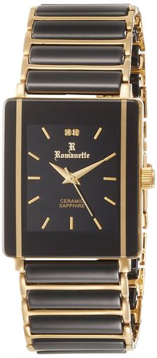 [ロマネッティ]ROMANETTE 腕時計 2Pダイヤ セラミック 3針 日本製 RE-3529M-01 メンズ｜アクアデイリーストア