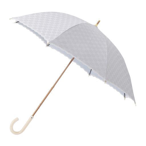 ムーンバット 【ダックス】 日がさ 長傘 晴雨兼用 いの一番遮光 遮熱 UV ロゴタイプJQ 22-125-11946-06 薄墨色