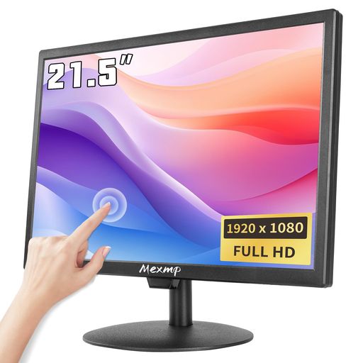 Mexmp21.5インチFHDマルチタッチモニター(1920x1080)10点静電容量式タッチ対応HDMI/VGA/AV/USB/BNC入力内蔵スピーカーPOS/ゲーム機/組み込みPC用 17,173円