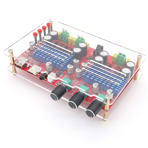 WINGONEERTDA31162x60W+100W2.1チャンネルBluetoothオーディオデジタルアンプボードサブウーファーAUXTFUディスクデコード
