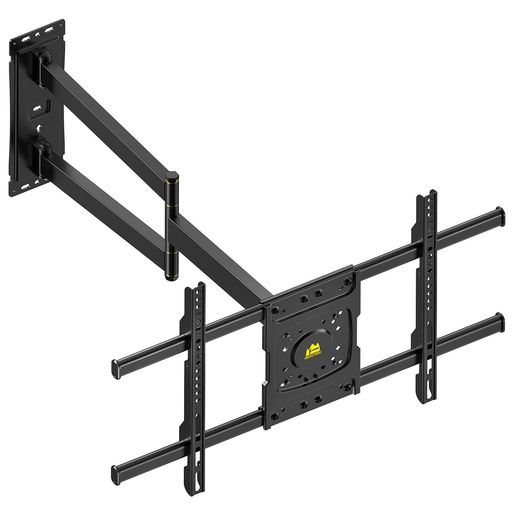FORGINGMOUNTテレビ受像機飾りつけ金具32-70型相応う飾りつけテレビ受像機金具耐荷重45kg83.8珊ロングアームフルモーション式前後\u0026働き掛ける\u0026上下多角度調節するVESA600x400粍までテレビ受像機かべかけ金具気泡管水準器器/ベルクロタイ付き添い人