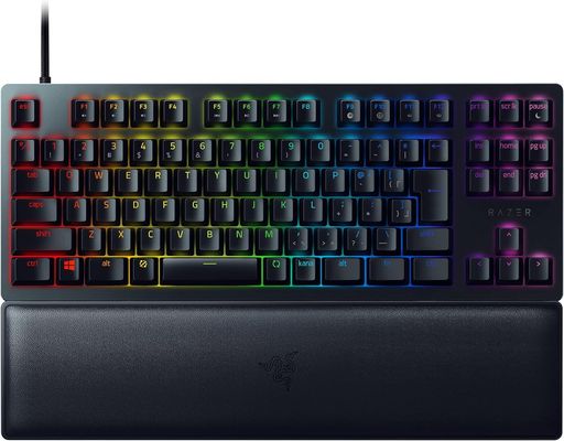 ゲーミングキーボードHuntsmanV2TenkeylessJPLinearOpticalSwitch日本語JP配列オプティカルスイッチリニア触感静音テンキーレスダブルショットPBTキーキャップリストレストChroma
