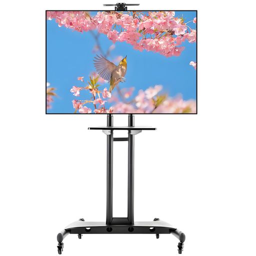 timilandテレビスタンド壁寄せハイタイプ32~75インチ対応VESA600*400mm二重支柱設計キャスター付き可動式テレビ台高さ調整可能tvスタンド耐荷重45.5kg家庭生活/学校/ビジネス展示用/会議室業務用