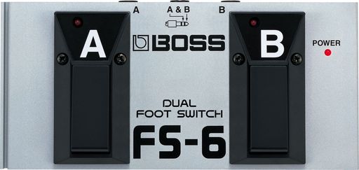 BOSSボスデュアルフットスイッチFS-6ギターベースアンプエフェクター用ラッチ、モーメンタリー切り替え小型