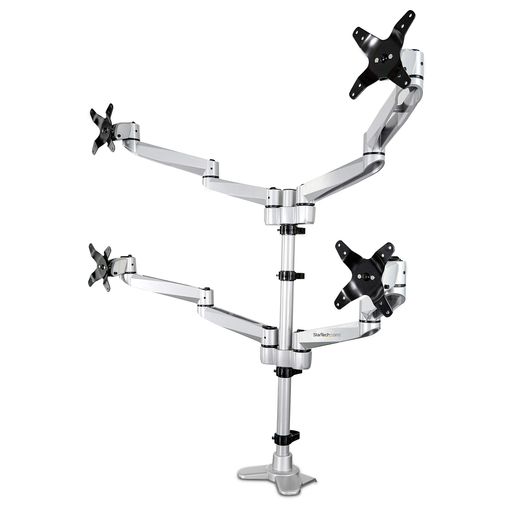 StarTech.com モニターアーム/4画面/13-30インチ/多関節/1台あたり耐荷重11kg|アクアデイリーストア