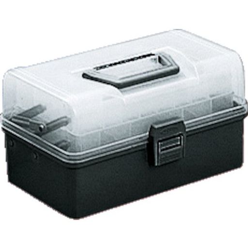 TRUSCO(トラスコ)介護ホーム入れもの321X195X165黒HP-320-BKx12個【入れもの売りわたす】