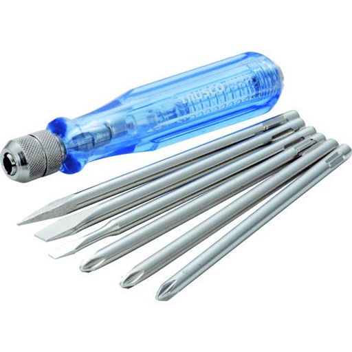TRUSCO(トラスコ) 検電器付１番ウッド書き割り 6本組 低圧用 TED-526 x 10S 【入れもの売りわたす】