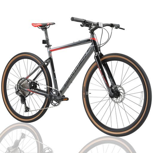 PANTHER (パンサー) シクロクロスバイク HADESシリーズ SHIMANO DEORE 12速 超軽量異型オールアルミフレーム 700x40Cタイヤ 適応身長160cm以上 前後車輪クイックリリース方式 フラットバーハンドル｜アクアデイリーストア