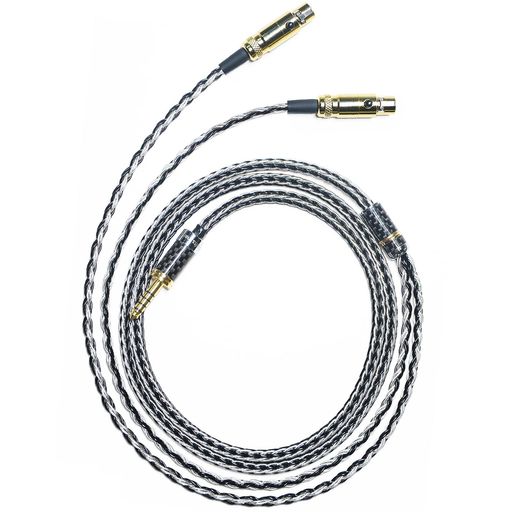 GUCraftsman 16株 7N単結晶銅+7N単結晶銀混合編組ヘッドホンアップグレードケーブル/交換ケーブル4.4mm/3.5mm/4Pin XLRはAUDEZE LCD-X LCD-XC LCD-2 LCD-3 LCD-4 LC-5 LCD-24｜アクアデイリーストア