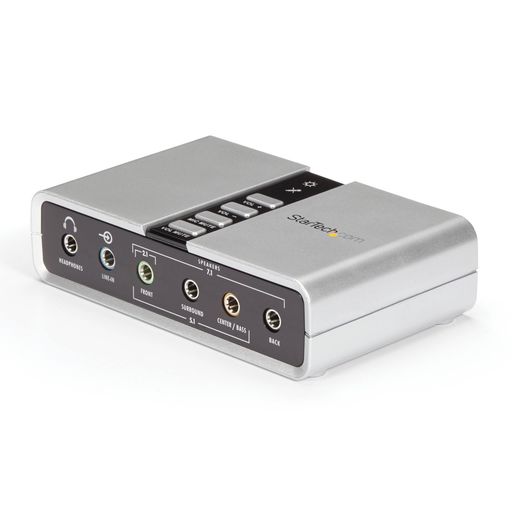 StarTech.com 7.1ch対応USB-DACヘッドホンアンプ S/PDIF対応 8x 3.5mmミニジャック 2x 3.5mmトスリンク角型コネクタ ICUSBAUDIO7D｜アクアデイリーストア