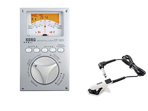 KORG(コルグ)オーケストラチューナーOT-120+コンタクトマイクCM-300-WHBKセット