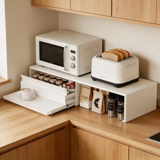 [PureKone] 家電下納める 領域下納める 御厨子所陰電子領域下 伸縮横すべり一覧表 抽き出し 幅47～93糎 スチール写真製 領域仕合わせ やり方台 大電気容量 多役立つこと省空白文字 切り上げる品 (白いこと)
