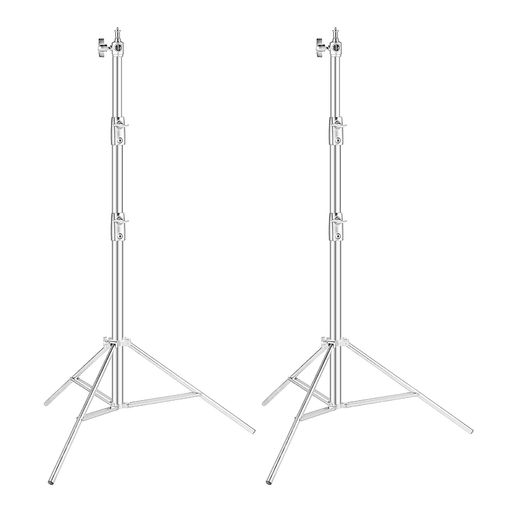 Selens ライトスタンドキット ステンレスチール製 280cm/9ft 耐荷重15kg 1/4-3/8ネジ変換 高さ調節可能 2個セット ヘビーデューティライトスタンド スタジオ撮影 ソフトボックス モノライトなど…|アクアデイリーストア