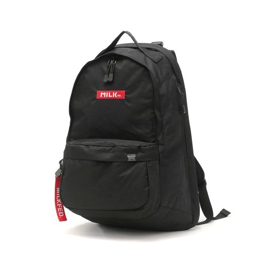 [ミルクフェド]うしろ側容器に並べるCOMFORTABLEBACKPACKBARレディースRED