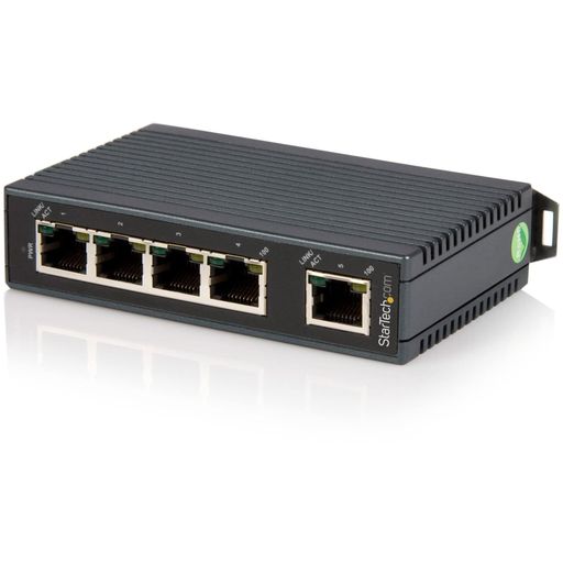 StarTech.com5ポート産業用スイッチングハブDINレールに取付け可能IES5102
