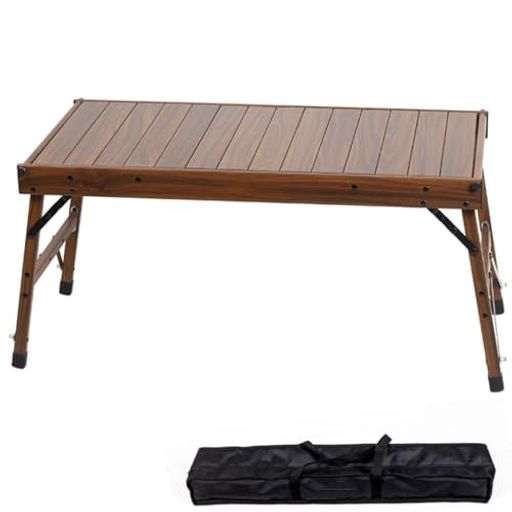 Simplemeキャンプテーブル折り畳みigt軽量アルミニウム製耐熱天板収納袋付き50kg耐荷重折りたたみテーブルキャンプ机タクティカルテーブル 14,136円