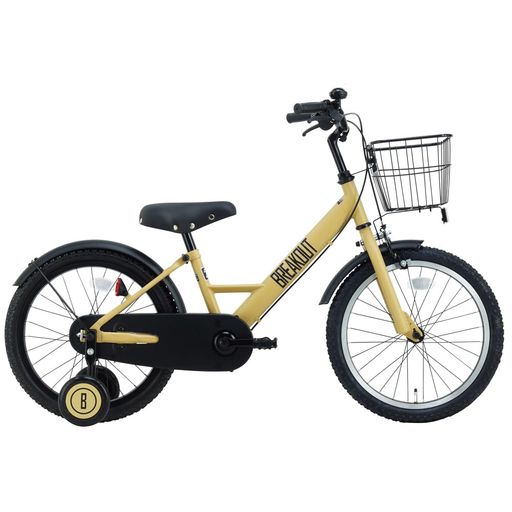 サカイサイクル(SAKAICYCLE)ブレイクアウトキッズ自転車幼児子供用キッズバイク補助輪つき18インチBROK18Aフラットデザートイエロー