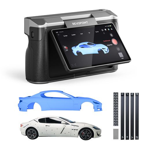 RevopointMIRACOPlus3Dスキャナ0.02粍高的確さ20fps弾丸道路スキャンスピードオールインワンフォトグラメトリ\u00262倍光学望遠レンズ役立つこと180度回転させるスクリーンコンパクトカラースキャン3D刷り上げる3D青写真