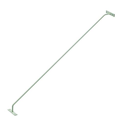 南海プライウッド収納金具枕棚用吊金具ホワイト奥行400mmMTK-400W