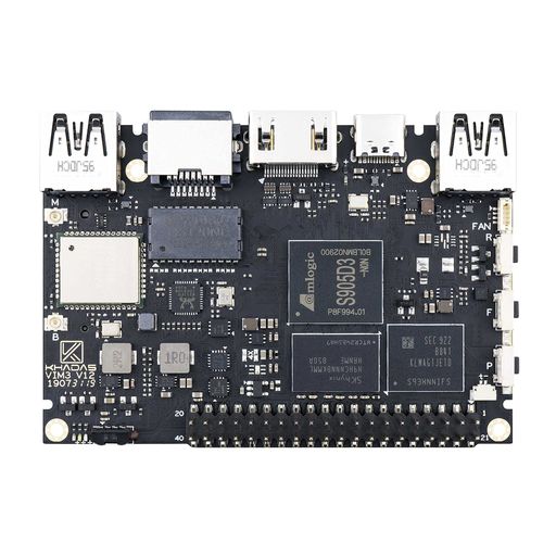 KhadasVIM3LセットSBCシングルボードコンピュータHTPCKitホームシアターPCAmlogicS905D312nmプロセス低熱と高効率のために2GB1608MHzLPDDR4RAMAndroid9.0マザーボード