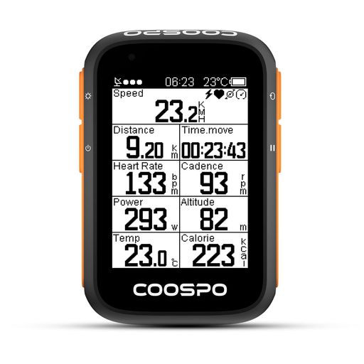 COOSPOBC200サイクルコンピュータGPSサイコンワイヤレス自転車スピードメーターサイクルメーター大容量バッテリー36時間連続駆動ANT+およびBluetooth5.0対応ロードバイクスピードとケイデンス…