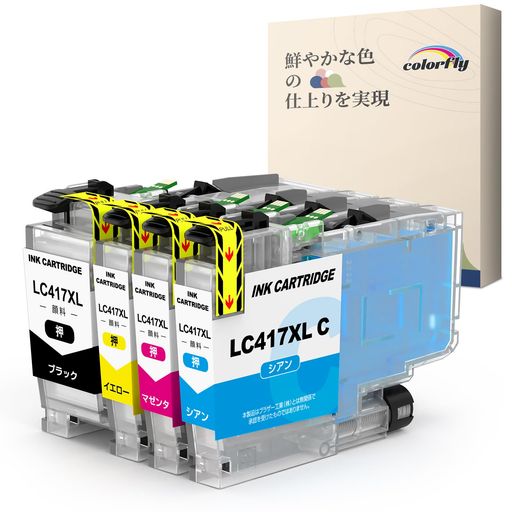 ブラザー用LC417XLLC417顔料互換インクBrother4色セット対応機種:MFC-J7500CDWMFC-J7600CDWMFC-J5800CDWMFC-J7700CDWLC417XLBKLC417XLC 8,958円