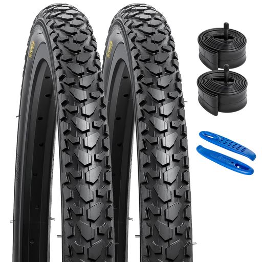 YunSCM2本セット201.75タイヤ20x1.7547-406自転車タイヤ+20x1.5/1.75チューブ米式バルブ32mm+タイヤレバ適用20インチ1.75マウンテンバイクY-1151