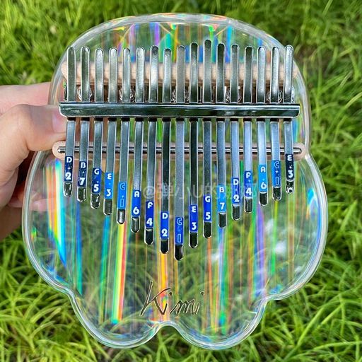 kimiカリンバ17キー親指ピアノKalimba透明的なアクリル高性能保護ケース付き(猫爪)kalimba