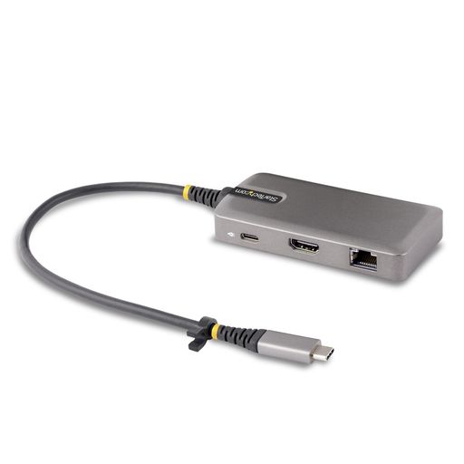 StarTech.com マルチポートアダプター/USB-C接続/シングルモニター/ 4K60Hz HDMI/100W USB PDパススルー/2x USB 3.0ハブ/GbE/各種OS対応/Works with|アクアデイリーストア