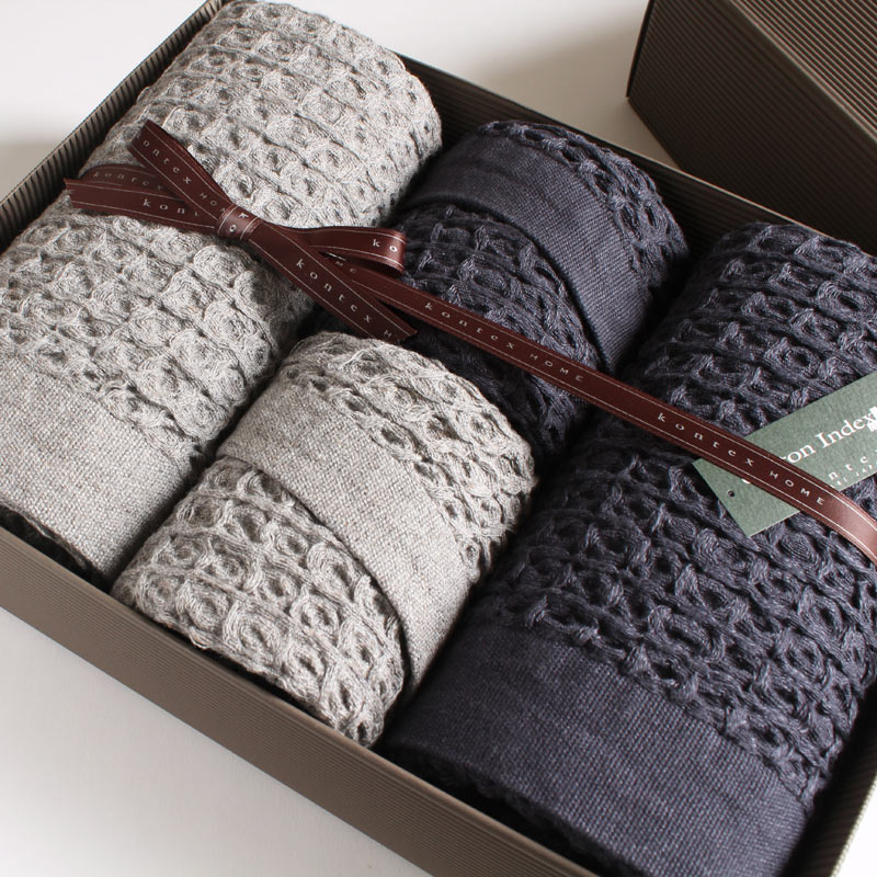今治西洋手ぬぐい 差し上げ物仕掛ける コンテックス ブレラimabari towel giftsetKontex Brera L Size 2枚 × M Size 2枚差し上げ物荷拵え無料 差し上げ物 差し上げ物