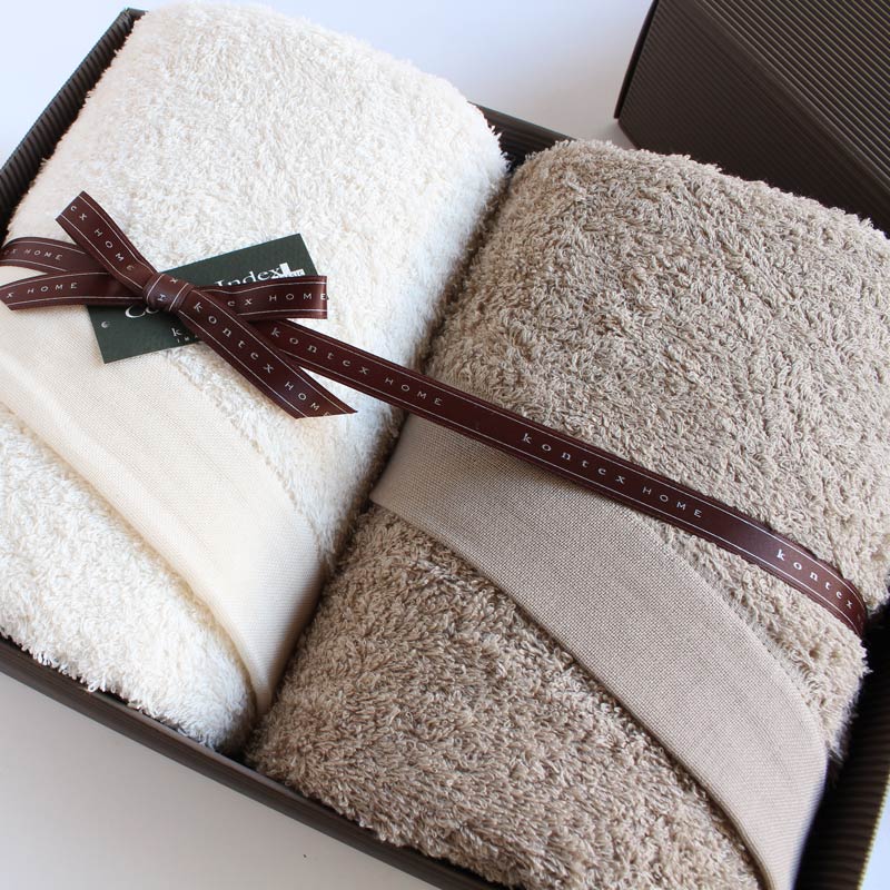 今治西洋手ぬぐい コンテックス プリマベーラ 差し上げ物仕掛けるImabari Towel Kontex Primavera GiftSet2階建てバス西洋手ぬぐい2枚ギフトラッピング無料 のし無料
