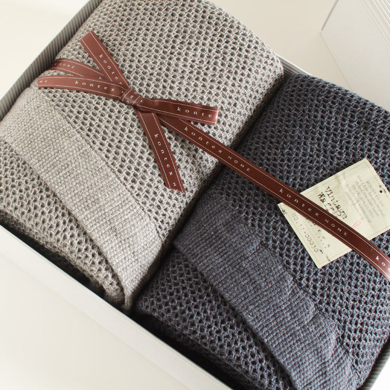 今治西洋手ぬぐい コンテックス ヴィンテージワッフル 差し上げ物書き割りImabari Towel Kontex Vintage Waffle  GiftSetSize XL 2枚ギフトラッピング無料 のし無料