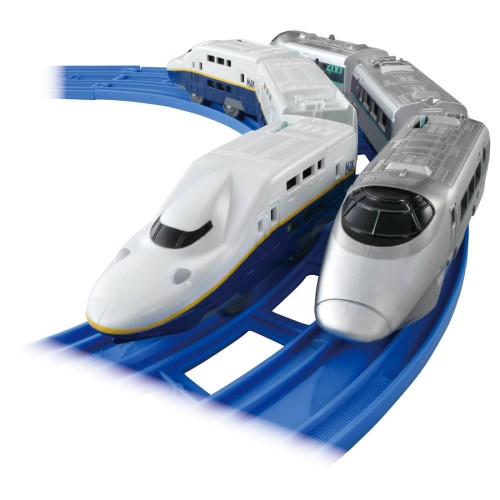 タカラトミー(TAKARA TOMY) プラレール 新幹線YEAR2022 400系つばさ  E4系Maxかかわり合い仕掛ける