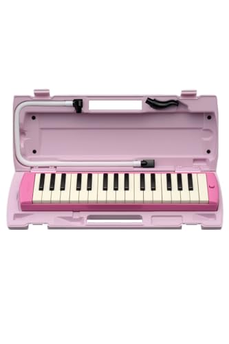 ヤマハ(YAMAHA) PIANICA ピアニカ 鍵盤ハーモニカ 32鍵 ピンク P-32EP 子どもたちの使い勝手を追求した 同系色のプラスチック製ハードケース付属