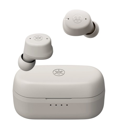 ヤマハ(YAMAHA) ワイヤレスイヤホン bluetooth TW-E3C(C) : リスニングケア/音声通話/ゲーミングモード/最大9+15時間再生/生活防水IPX5相当/AAC・aptX対応/イコライジング機能 ベージュ/ラテ