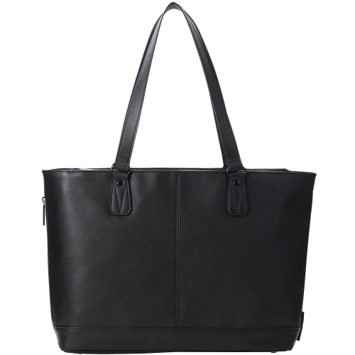 エレコム トートバッグ 商行為御徒面子 合皮 アオリワイド 高耐久YKKチャック 14in 15L 黒いこと BM-TBSLH02BK