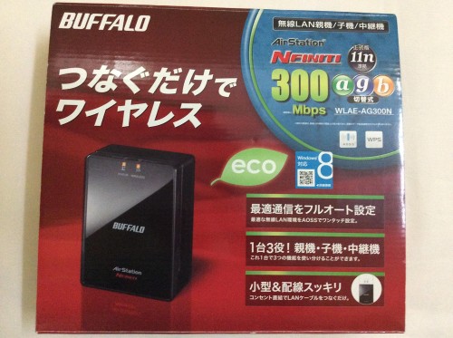 BUFFALO 有線ローカルエリアネットワーク界面積み上げる繋ぎ合わせる設備用 無線電話社会的単位 WLAE-AG300N