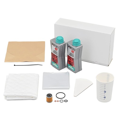 デイトナ(Daytona) バイク オイルフィルター セロー250/S専用 エンジンオイル 10W-50 廃油処理パック オイル交換セット 通しNo:S-27