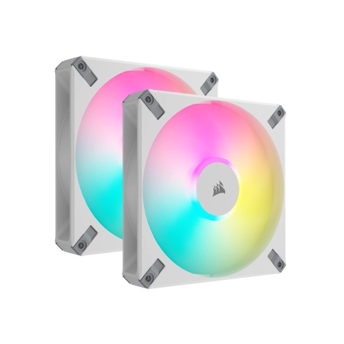 CORSAIR AF140 RGB ELITE WHITE Dual Pack with Lighting Node CORE XT パソコン容れもの気違い CO-9050160-WW FN1866