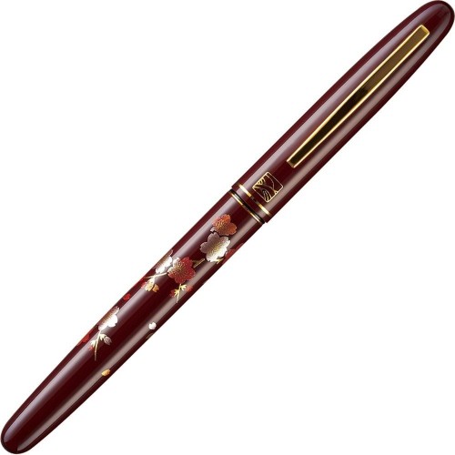 呉竹 筆ペン 万年毛筆蒔絵物語 枝桜 赤軸 DU181-215