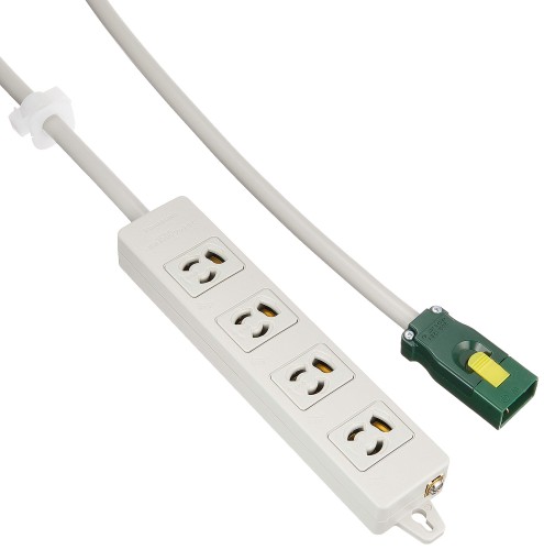パナソニック(Panasonic) ハーネス用OAタップ4個口 接地2P抜け止め形 グレー WFA6634HG