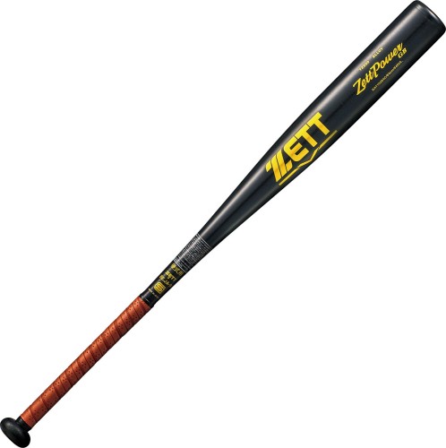 ゼット(ZETT) 硬式野球 バット ゼットパワーGB 金属製(超々ジュラルミン/TZ800) 83cm 900g以上 ブラック×イエローゴールド(1953) 日本製 BAT10383C