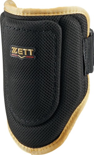 ゼット(ZETT) ベースボール 強打者用安全装置 エルボーガード 決定づける兼用 黒いこと×ゴールド(1982) BLL395 スポーツ・アウトドア-その他