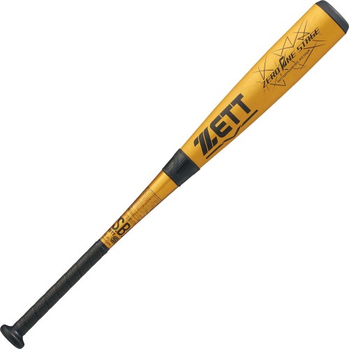 ゼット(ZETT) 少年野球 軟式 バット ゼロワンステージ 金属製(超々ジュラルミン) 74cm 520g平均 ゴールド(8200) 日本製 BAT71624