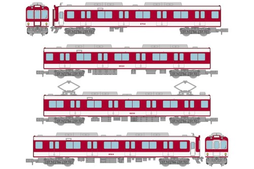 トミーテック (TOMYTEC) 鉄道コレクション 鉄コレ 近畿日本鉄道8000系 初期車 新塗装 裾帯あり 4両セットA ジオラマ用品 336785