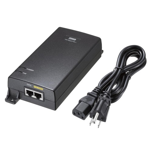 サンワサプライ PoEインジェクター（ワット数内蔵・IEEE802.3bt（75W）相応う） ローカルエリアネットワーク-GIHINJ6