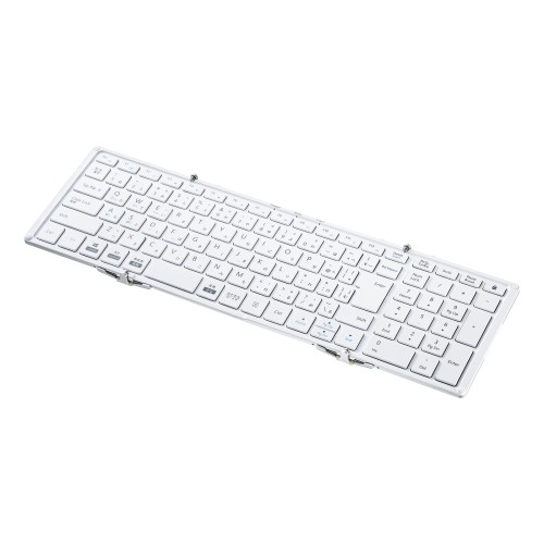 サンワサプライ(Sanwa Supply) Bluetooth折りたたみフルキーボード(ホワイト) SKB-BT35W