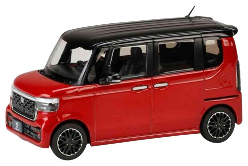 HJ43 1/43 ホンダ N-BOX CUSTOM プレミアムクリスタルレッドメタリック  黒いこと 遣っ付ける品