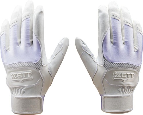 ゼット(ZETT) バッティンググローブ ネオステイタス 両手用 高校野球対応 メガハイグリップ ホワイト(1100) M BG17103HS