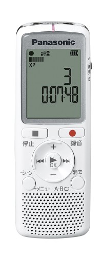 パナソニック 集積回路リコーダー 白いこと RR-QR220-W